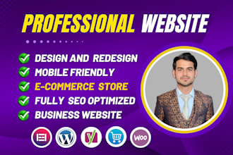 create wordpress website design, website development and business website