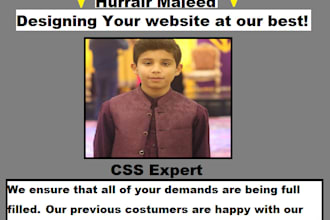 design your website through CSS