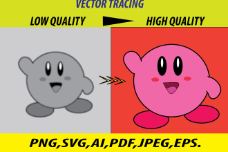 convert or redraw logo image sketch to manual vector asap