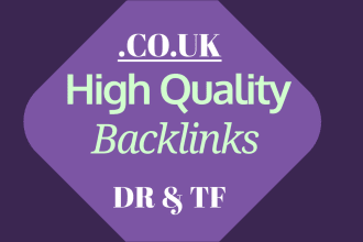do high tf, DR UK permanent homepage backlinks
