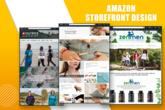 create your amazon brand store and storefront design