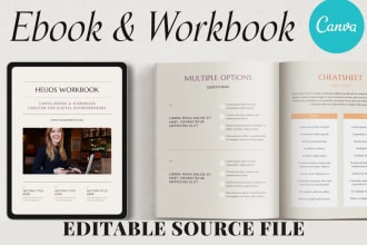 design pdfs ebooks, workbooks, lead magnets in canva