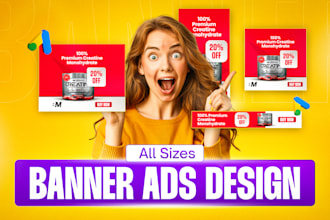 design dtc ads creative meta ads design static ads design supplement post ads