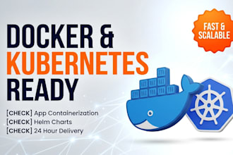 dockerize your application and set up kubernetes clusters