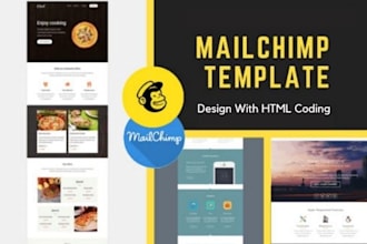 design your mailchimp newsletter or email template