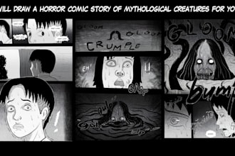 draw your horror comic illustration