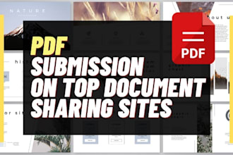 do pdf submission on top document sharing sites
