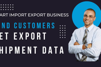 give export and import shipment data for any country and any product