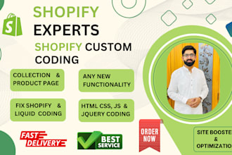 do shopify custom coding shopify error fix and custom theme development