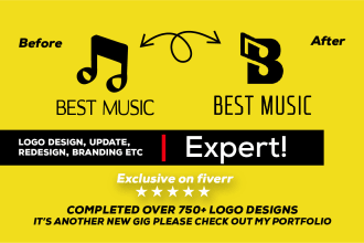 design logo redesign, update revamp, edit modify refresh fix your current design