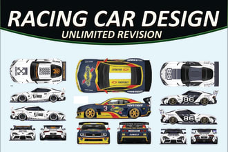 wrap design, racing car wrap, livery racing car and itasha design car