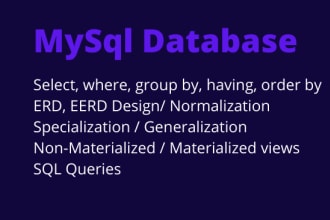 do your tasks of mysql database and sql queries