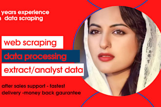 web scraping data processing, data extraction