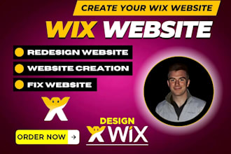 custom wix website design, redesign and SEO optimization by a pro