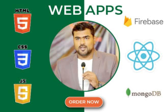 develop fully responsive reactjs and nodejs web app