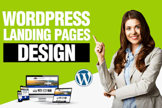 design responsive wordpress landing page with elementor pro