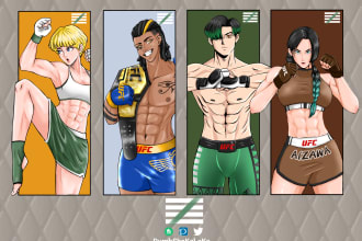 make your oc or your character become a ufc fighter
