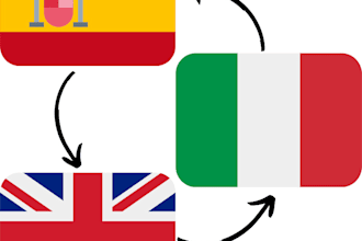 translate english and spanish to italian and vice versa