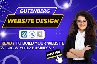 design or redesign wordpress website using gutenberg with kadence pro