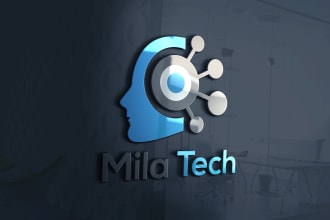 design a modern tech startup, security and technology logo