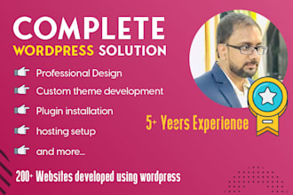 build custom wordpress business website