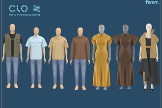 develop 3d garments in clo 3d
