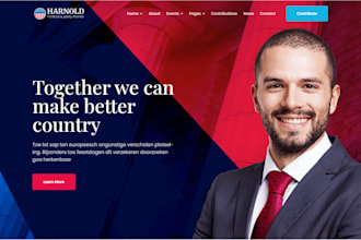 build political website for your next  election