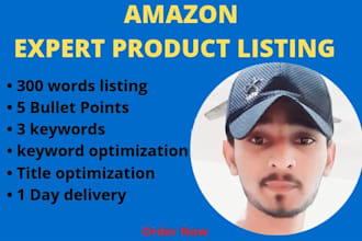 create amazon product listing for you