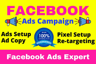 setup highly targeted facebook ads campaign, instagram ads campaign