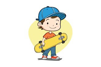 draw simple, cute and funny cartoon