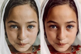 professional portrait retouching and photo editing