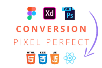 convert psd, figma and xd to html, react and react native