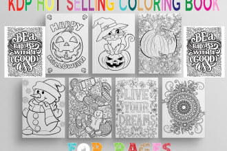 children coloring  pages kids book design for kdp