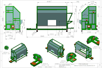 draw your 2d engineering projects for manufacturing