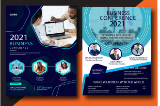 design professional, creative flyer, brochure, one pager