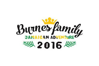 design burnes family vacation logo in 1 day