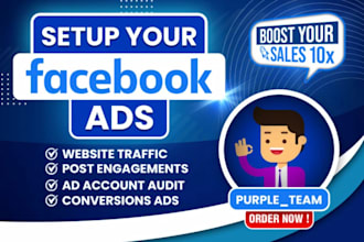 setup your facebook ads campaigns, shopify dropshipping, ads manager