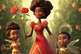 create african  american illustration and print ready book