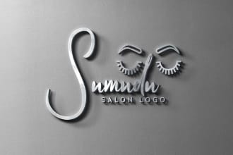 feminine beauty salon skin care cosmetics logo design