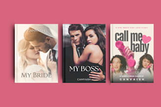 make beautiful professional romance book covers