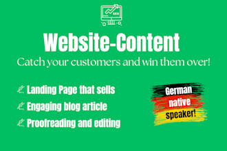 write SEO optimized website content for you