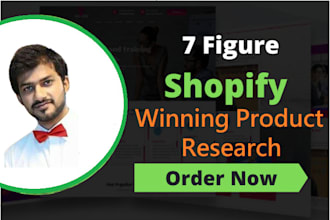 do winning shopify product research for dropshipping