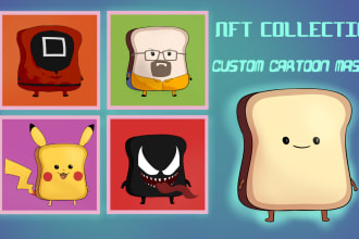 draw custom mascot cartoon avatar for nft