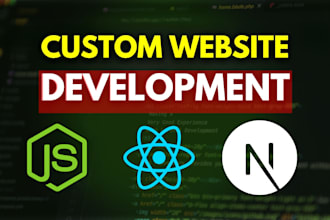 create custom web apps in react and next js