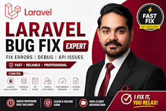 fix laravel bugs, errors, and issues quickly and professionally
