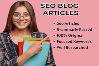 be seo blog content writer, article writer for your website