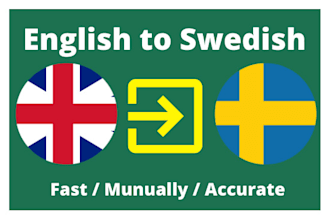 perfectly translate english to swedish or vice versa