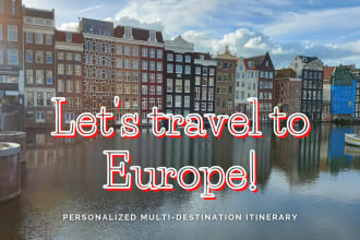 plan your unforgettable trip or vacation in europe