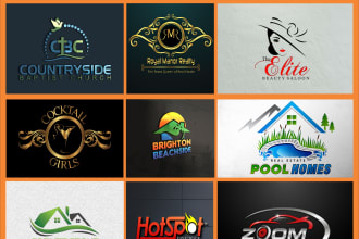 design urgent creative modern stylish typographic logo