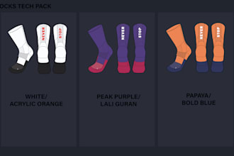 create a production ready tech pack for socks